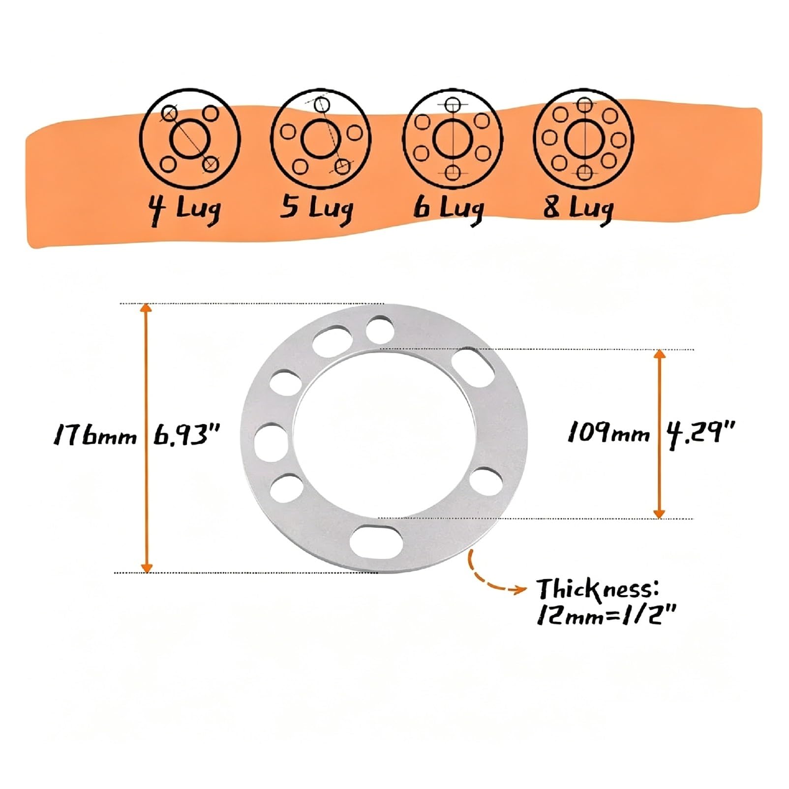 Separadores Cubo Rueda Para Chevy Para Colorado Para Suburban 1500