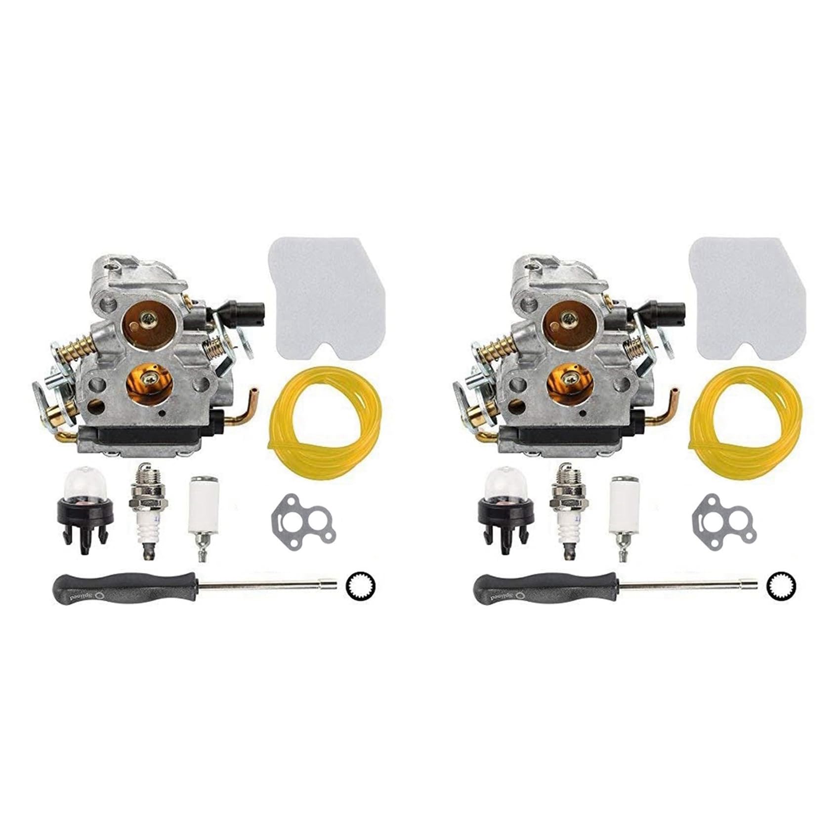2X Carburetor and Air Filter Pipe Filter for 235 235E 236 240 E Chainsaw Jonsered Cs2234 Cs2238