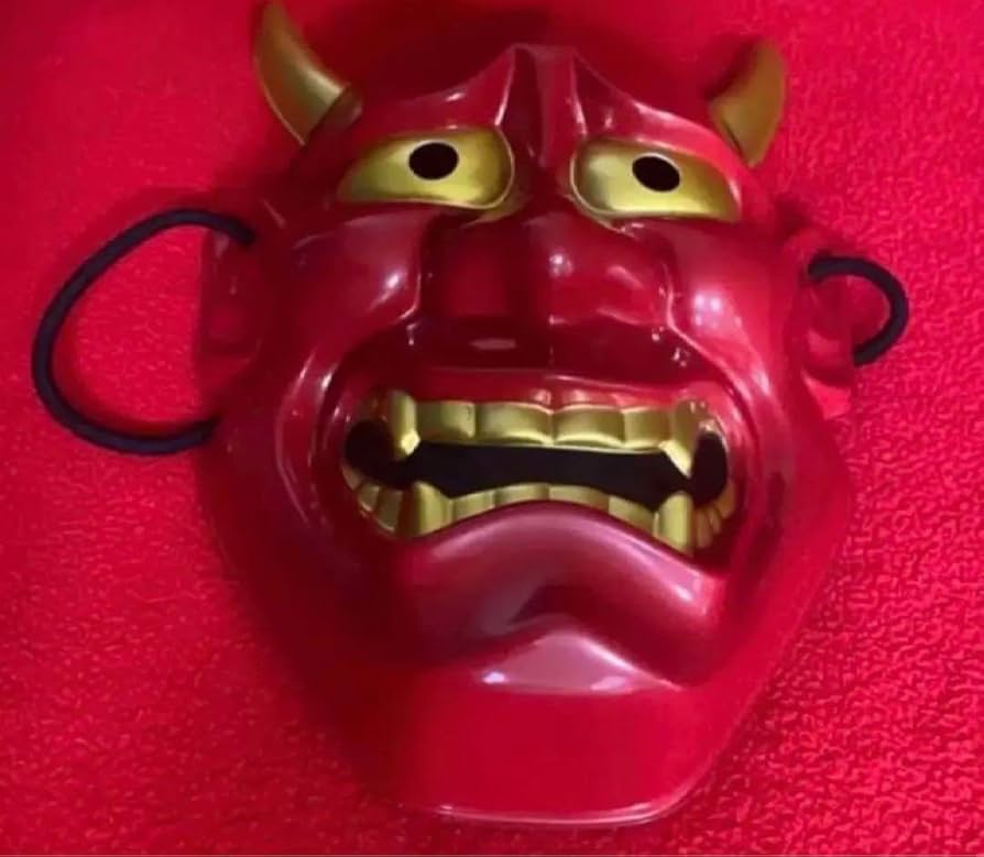 能面 白般若面 お面（嫉妬や恨みの篭る鬼気迫る女の顔）