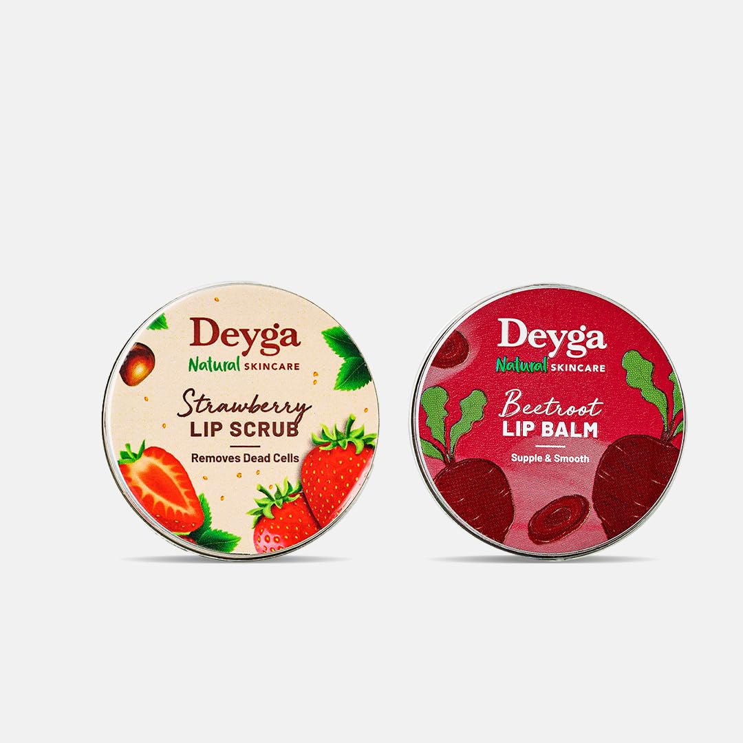 Deyga Nourished Lips Combo | Lip Scrub & Lip Balm | Exfoliate, Hydrate, Nourish & Moisturize | For Men & Women,1 Count,Multi-image-33