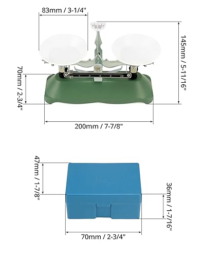 Miniatura 6 de QWORK Balanza de Escala, 100g  0.1g, Balanza de Haz Triple de Laboratorio para Herramienta Didáctica