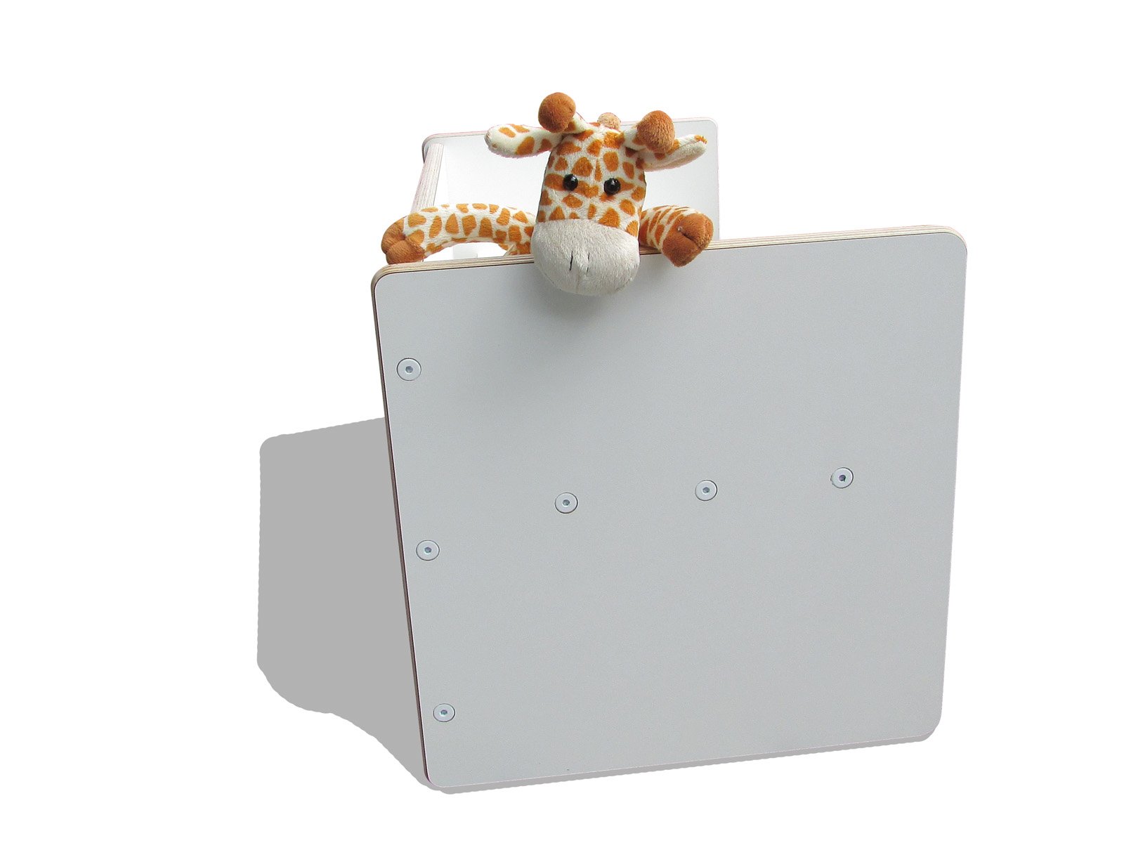 Eli-Kids Reversible Tisch/Bank 4-in-1 | 4 Höhen (17,5/22,5/38 / 78 cm) | Weiß Laminat | Multifunktional für Kinderzimmer & Wohnraum