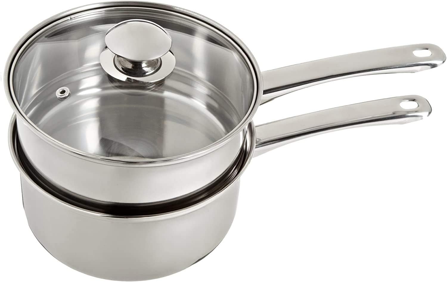 what temp in double boiler for making hash