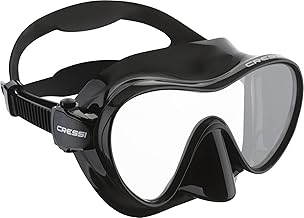 CRESSI F1 - Maschera o Combo Set Maschera Frameless & Snorkel Dry per Immersioni e Snorkeling, Taglia Unica, Unisex