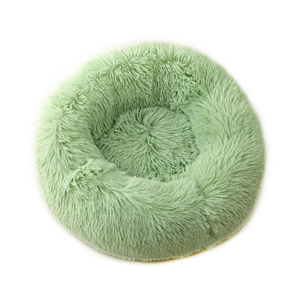 Chickwin Cama Perro Gato, Cómodo Suave y Cálida Cama para Mascotas Gatos y Perros Grandes/Medianos/Pequeños Alfombra de Felpa Suave y Mullida (Verde,50cm)