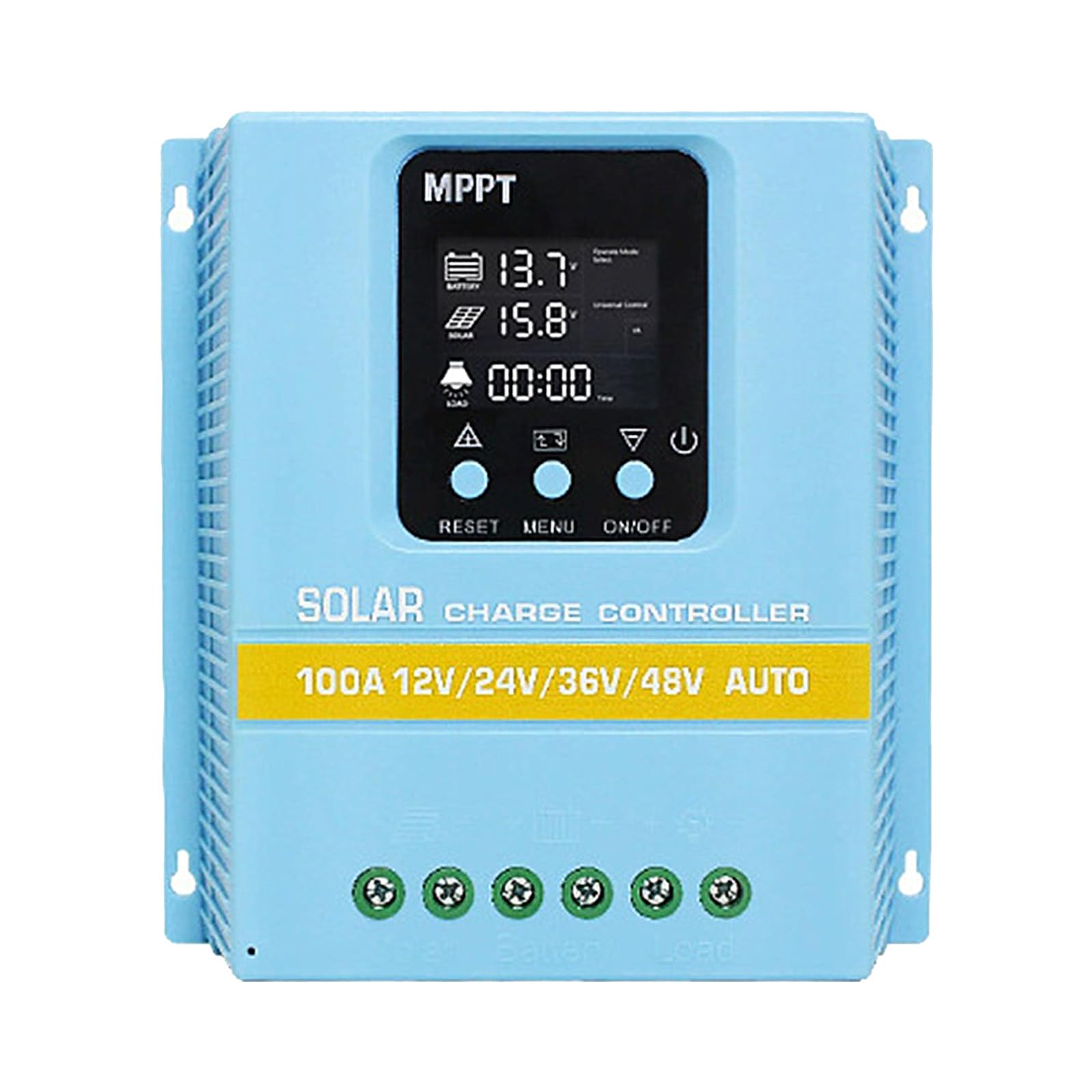 Pangboer 100A Mppt Solar Charging Controller With Lcd Backlight Display Auto For 12V / 24V / 36V / 48V Devices Mppt Solar Charging Controller With Lcd Display