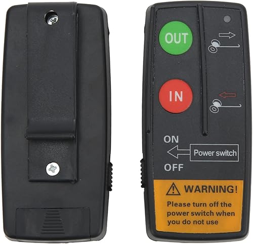 Miniatura 3 de Keenso Controlador de cabrestante eléctrico, kit de control remoto de cabrestante 75 pies de rango 12 V 24 V alta sensibilidad universal para coche