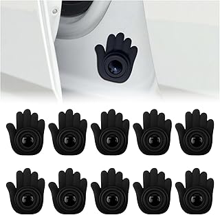 10PCS Car Door Shock Absorber Thickened,Self-adhesive Door Cushion Shock Absorbers with Soundproof Distinctive Palm Design,Anti-collision Car Doors Slam Stopper Cars Accessories
