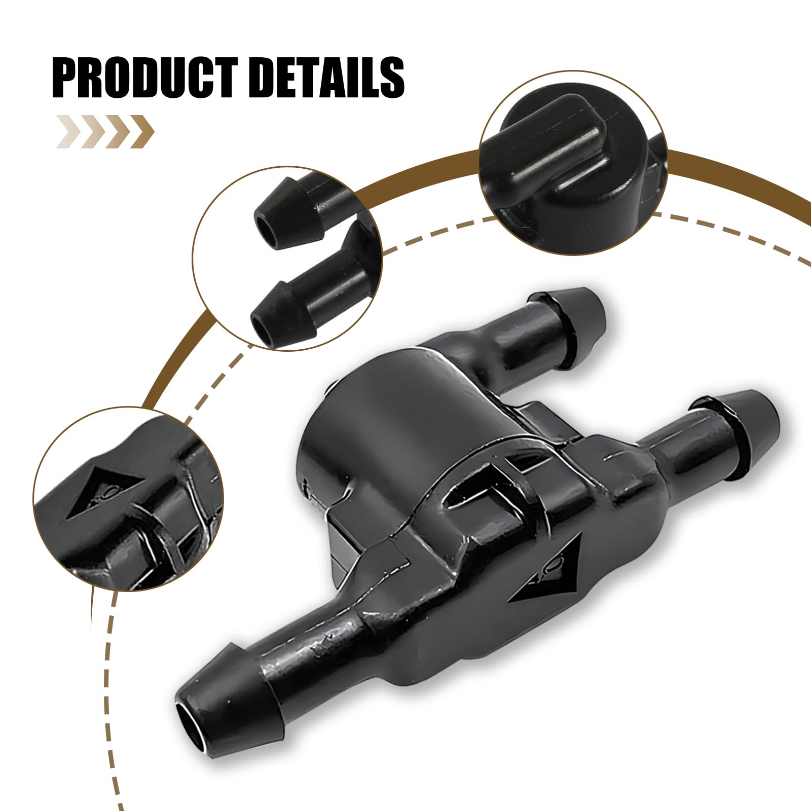 Amazon.com: Jewkot Pack-2 Car Windshield Three-way Washer Check