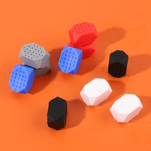 Miniatura 3 de LUTER 10 unidades de ejercitador de mandíbula, entrenador de mandíbula de silicona para hombres y mujeres, escultor de mandíbula con 3 niveles de