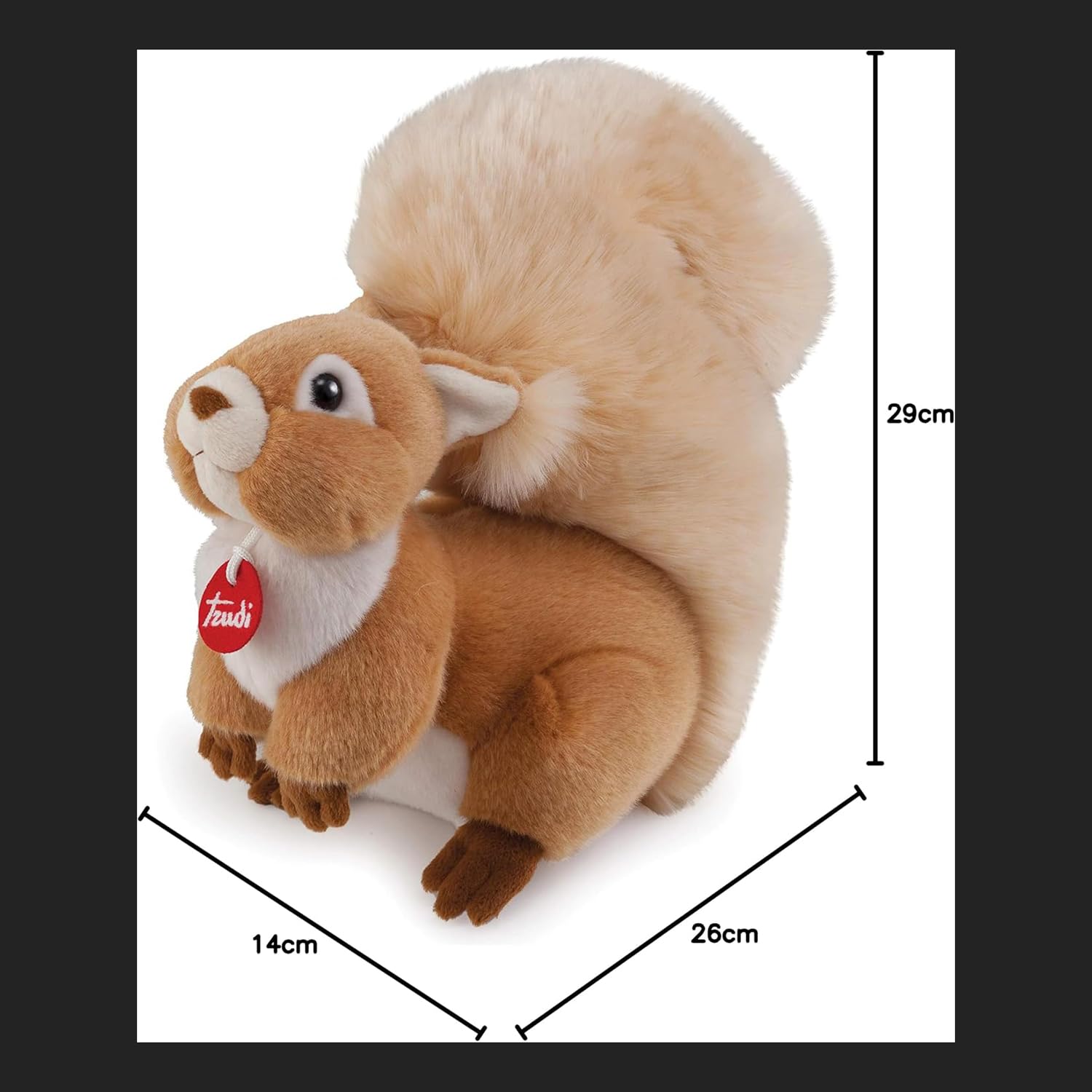 Trudi Ardilla Ginger Ardilla Peluche Park Collection Peluche. Animales del Bosque | 15x25x30cm Medida M | Colección Parque Stelvio | Modelo 24225 — view 2