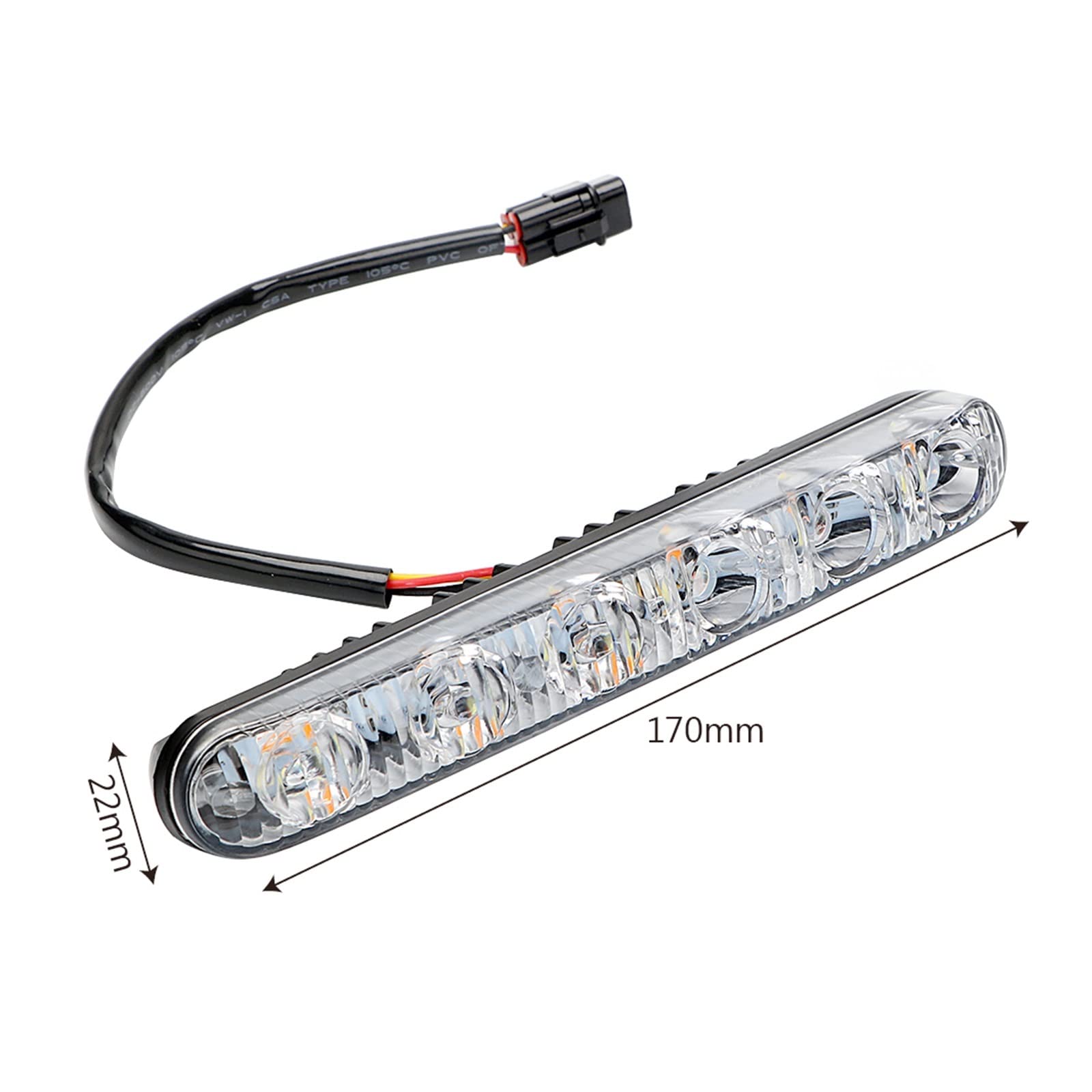 Fendinebbia 1 Paio DRL Luci Di Marcia Diurna Automatiche Daylight DC 12V Car Daytime - Indicatori Di Direzione Indicatori Di Direzione Universali
