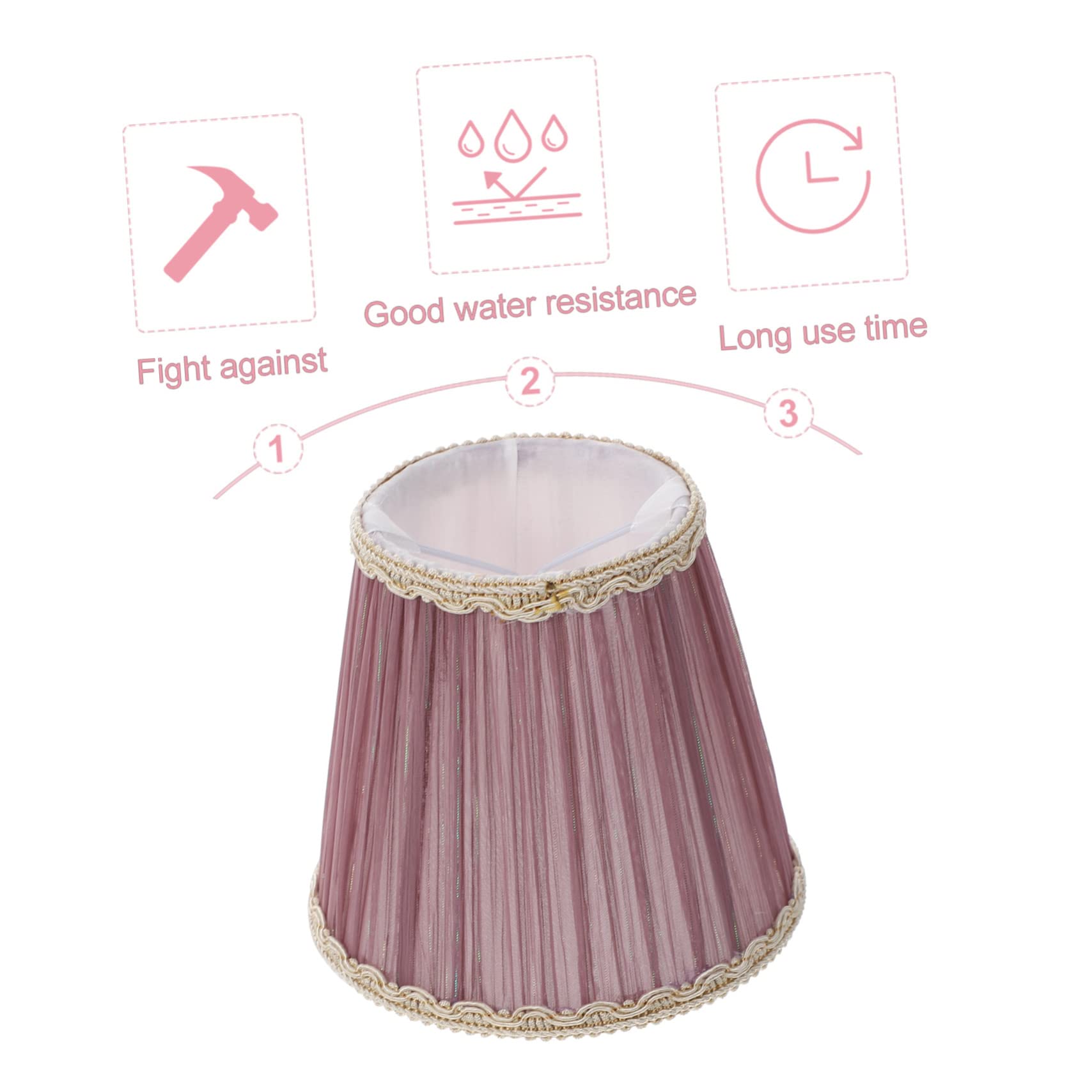 SOESFOUFU 1pc Cloth Lamp Shade Cover for Chandelier Table Lamps Fabric Lighting Accessory for Bedroom Living Decor Easy Installation Warm Atmosphere - Image 3