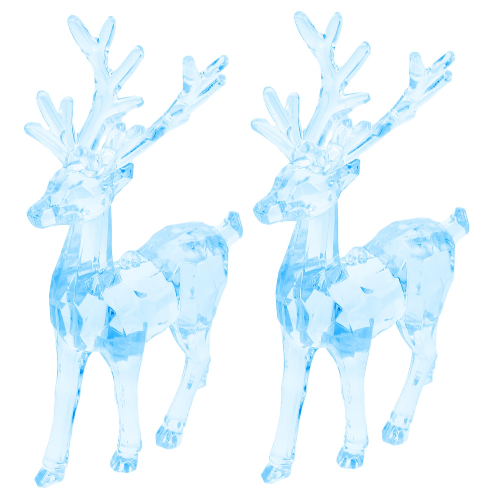 Cabilock 8piezas Adornos Colgantes De Elk Acrílico para Árbol De Navidad De Decoraciones Transparentes y para Ventanas Estantes y Decoraciones De