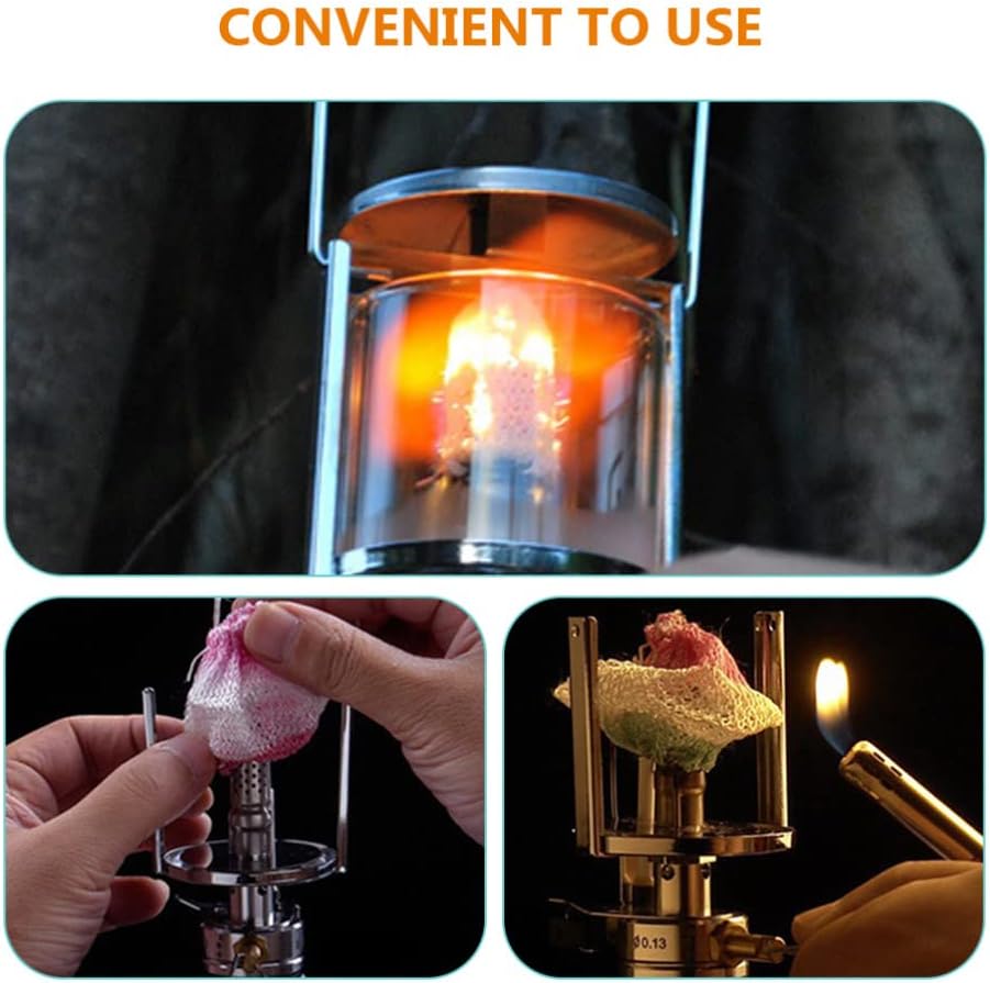 Sewroro 12pcs Gas Lantern Mantles, Windproof Rayon Lamp Mantle Covers for Camping, Compact and Foldable Outdoor Accessories - Image 6