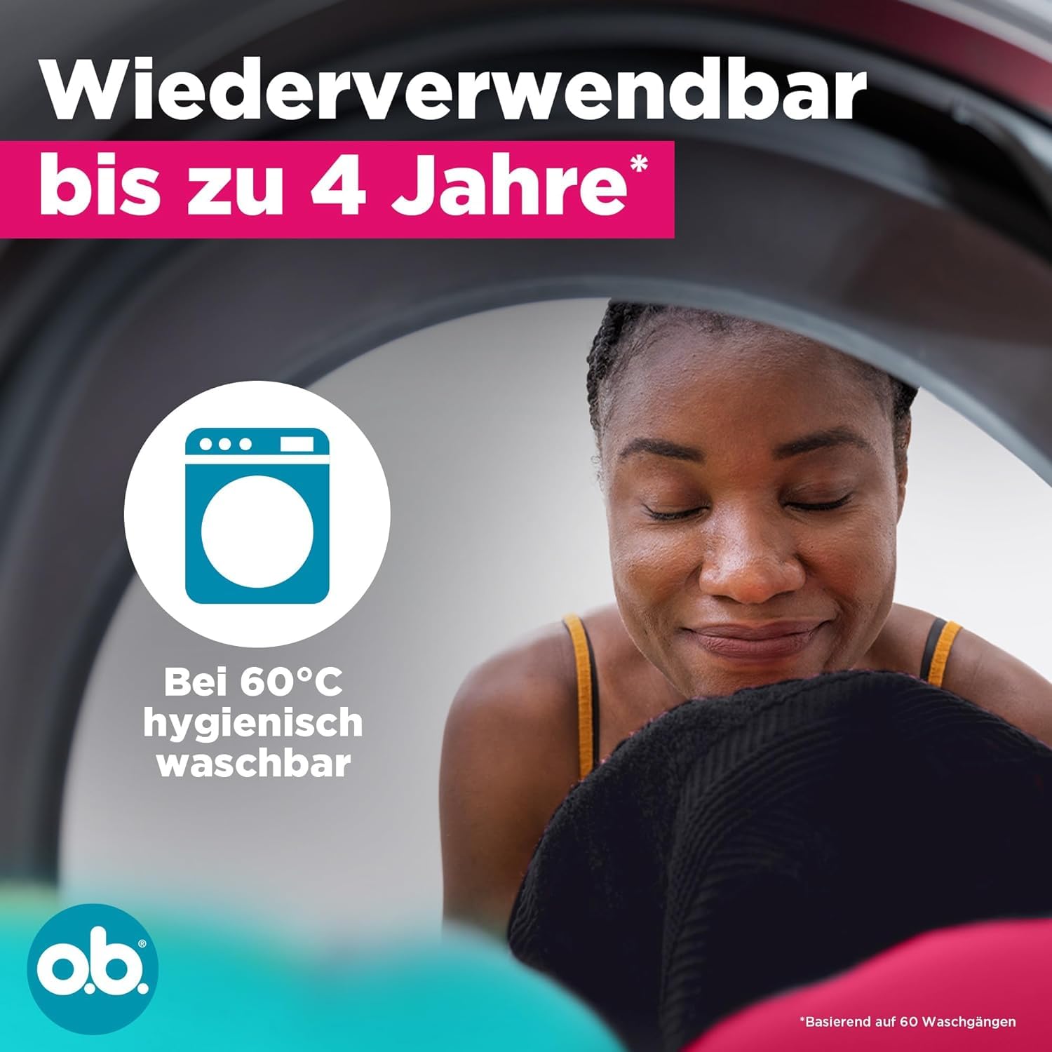 o.b. Periodenslip Größe XL/XXL, wiederverwendbare Periodenunterwäsche bei starker Periode, Menstruationsunterwäsche für bis zu 12 Stunden Auslaufschutz, auch erhältlich in den Größen XS/S, M/L