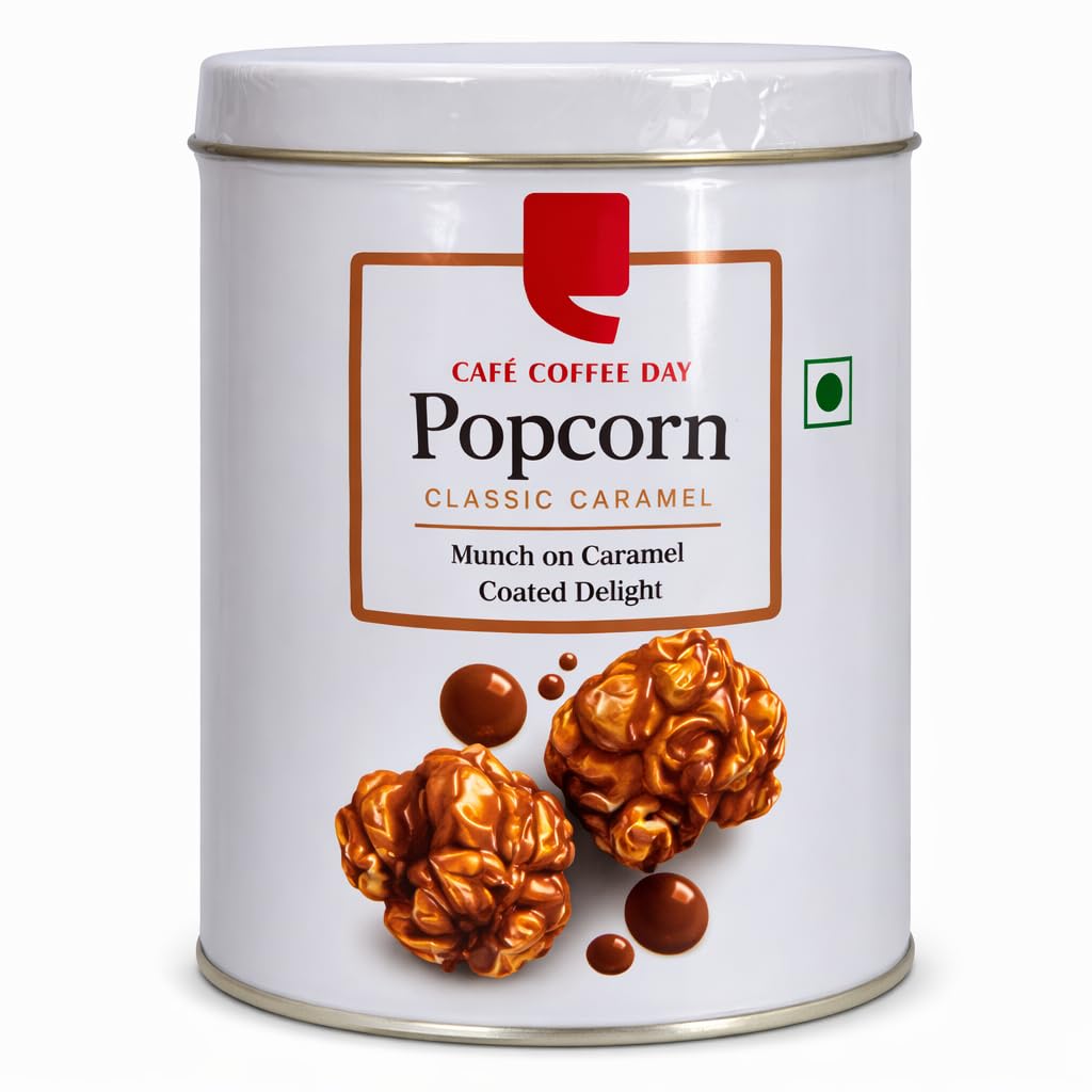 Cafe Coffee Day Classic Caramel Popcorn, Tin 135 grams-image-31