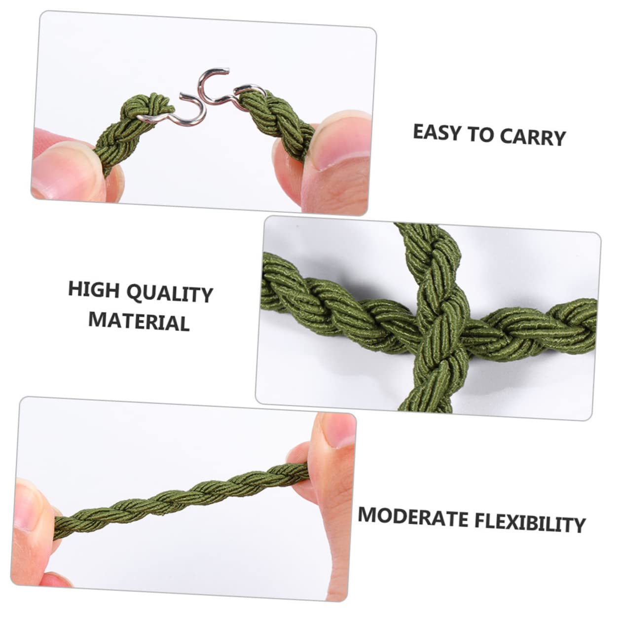 balacoo 2sets Pant Blousing Straps Metal Hooks Elastic Boot Bands for Hiking and Cycling 3pairs*2