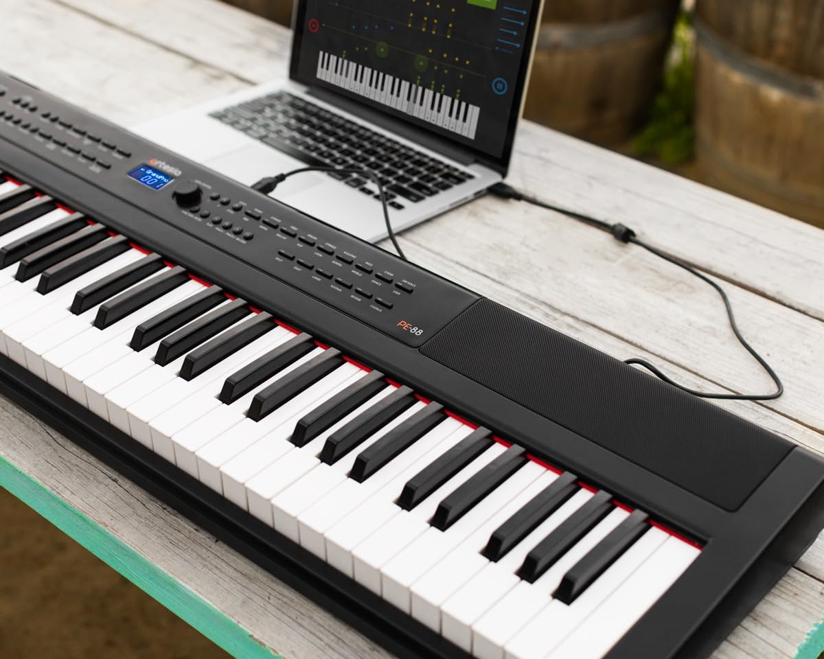 Artesia PE 88 Key Deluxe Digital Piano with ST1 Stand - Black - Image 7 thumbnail
