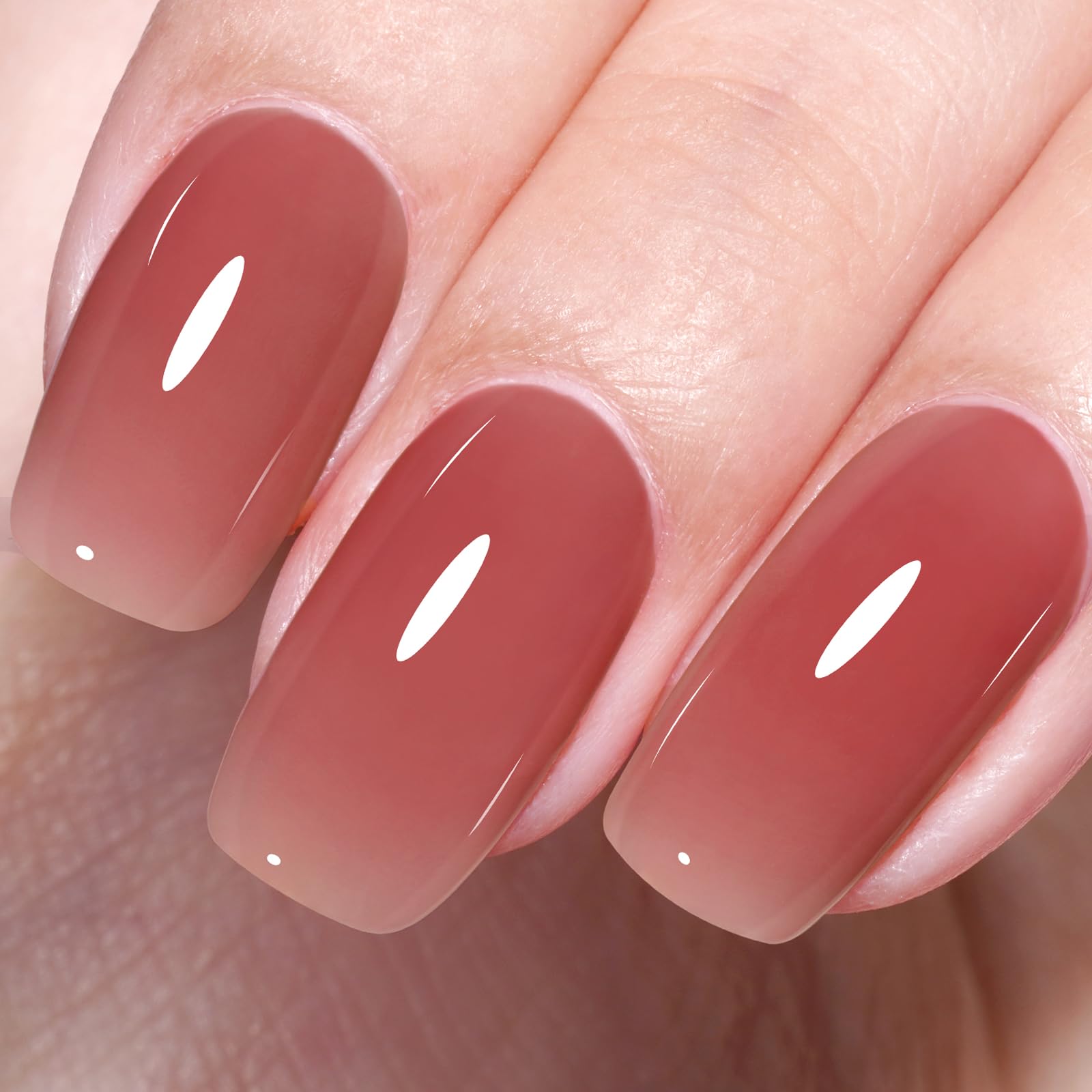 Amazon.com : AILLSA Sheer Cranberry Red Gel Nail Polish