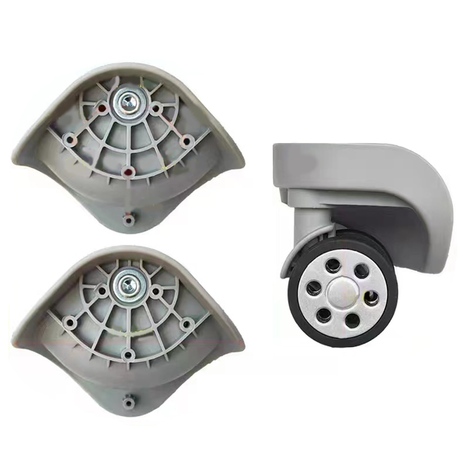 NONGYU Double Row Luggage Wheels Trolley Case Luggage Wheels Suitcase Replacement Travel Suitcase Part for Most Suitcases