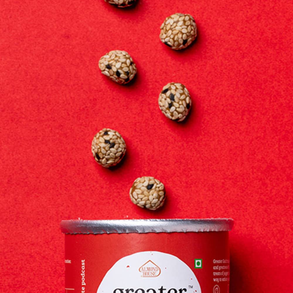 Almond House- Greater Gud- Sesame Sprinkled Peanuts - 100gms (Pack of 2) 4
