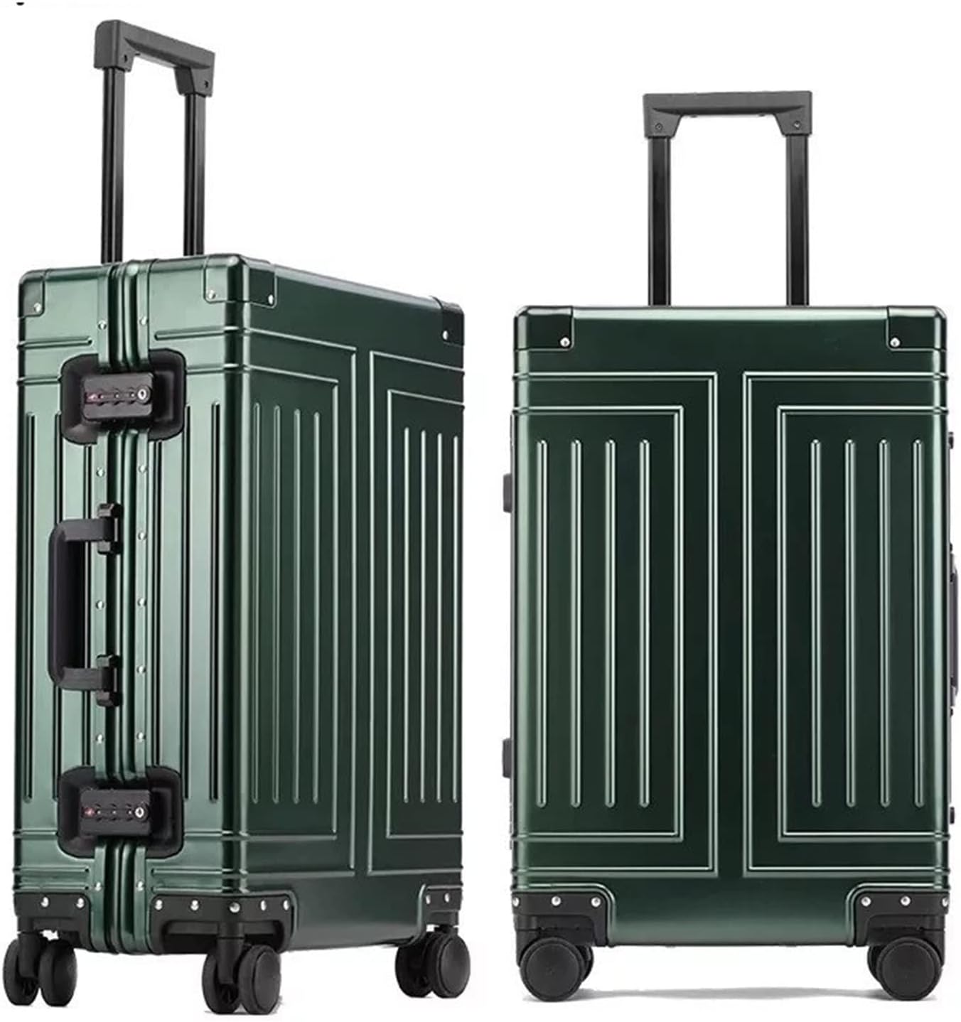 review FORAO Travelling Luggage 20’’24’’26’’29 Inch All Aluminum Alloy Fashion Business Suitcase Removable Lining Retro Travel Trolley Luggage Bag Suitcase (Color : Iron Gray, Size : 29