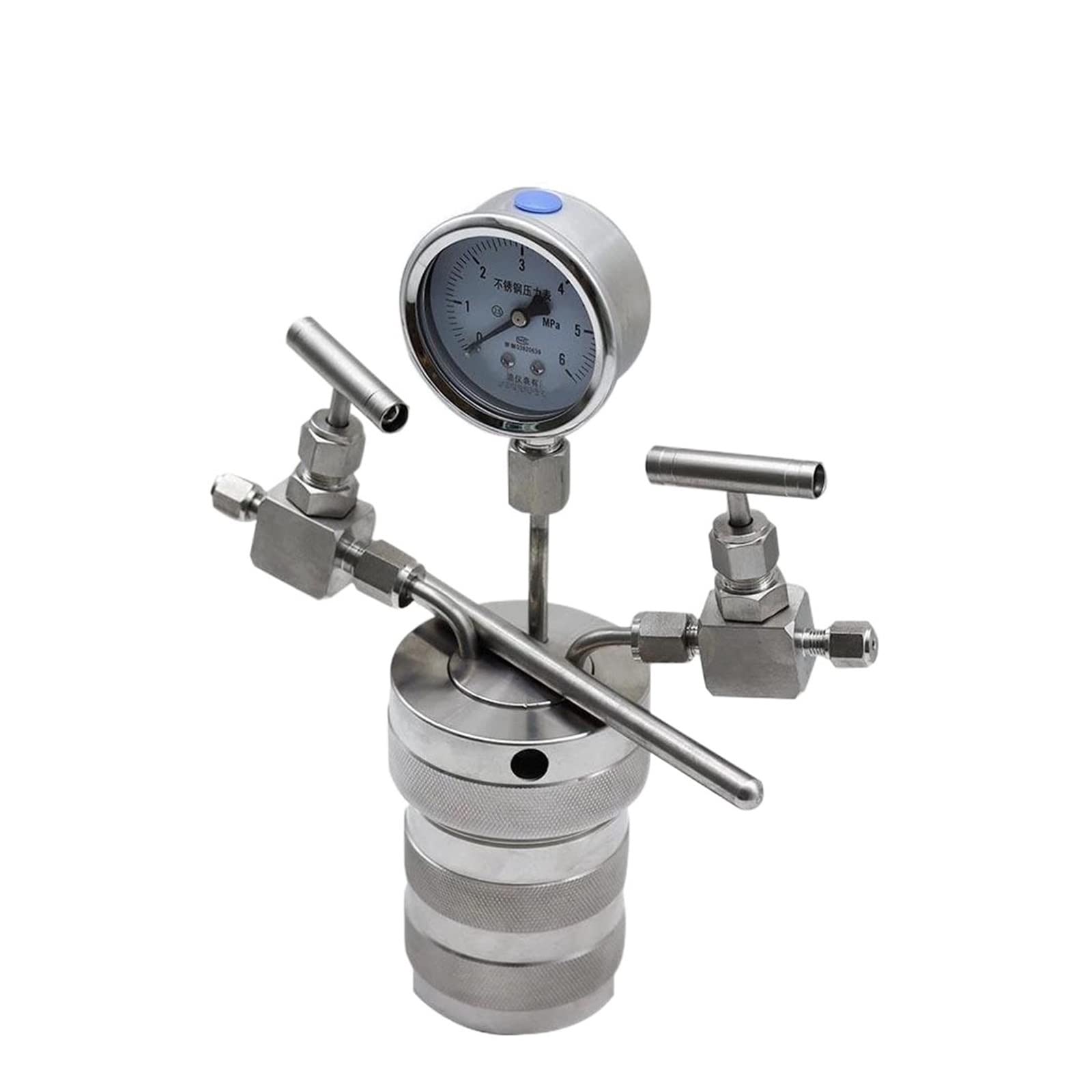 Recipiente de reactor de autoclave de síntesis hidrotermal + indicador de salida de entrada 25ml 6Mpa,Para Conseguir Una Gran Estabilidad