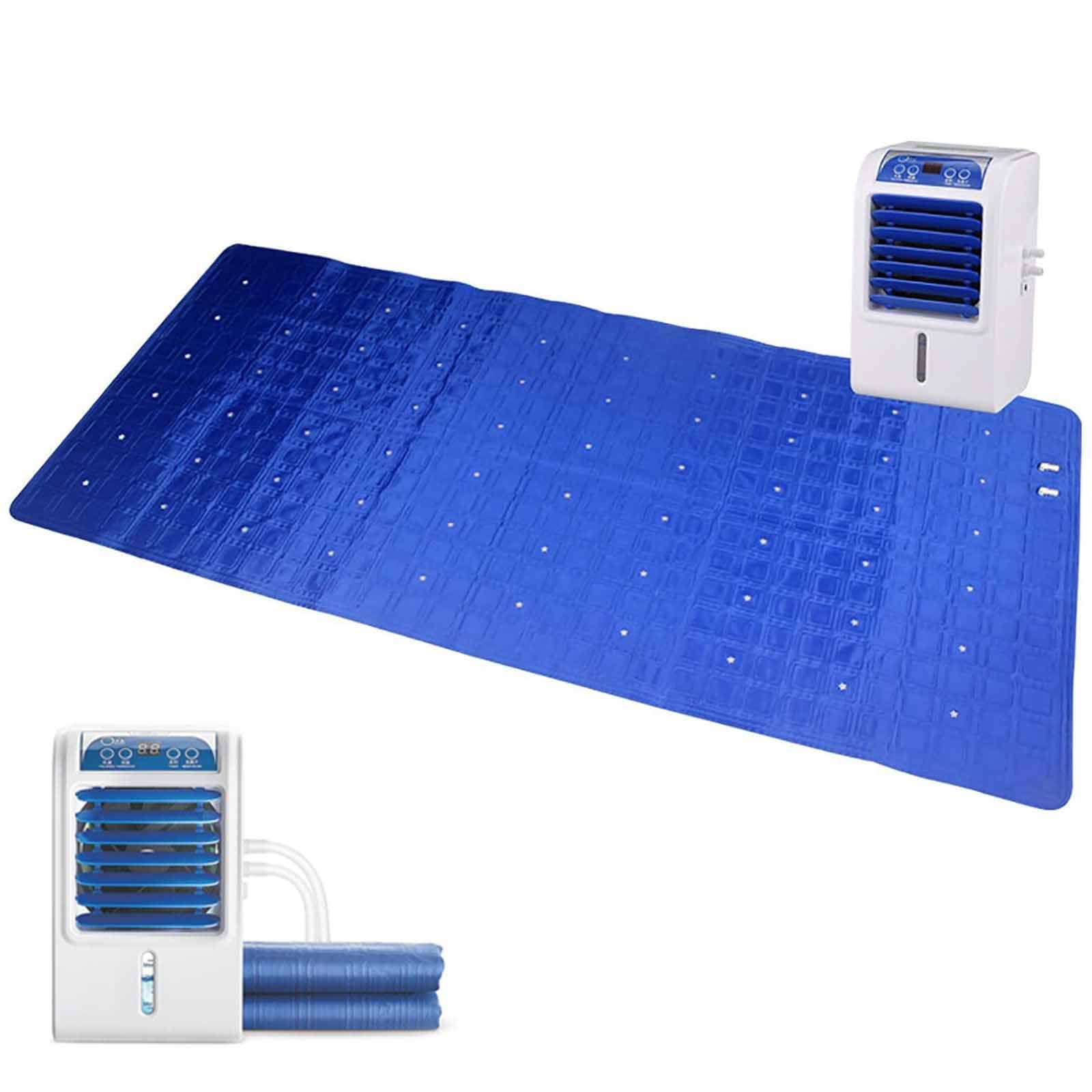 Colchón Eléctrico Refrigerado por Agua con Sistema De Enfriamiento, Almohadilla De Enfriamiento para Cama para Personas Que Sufren De Calor, Solución De Dormir Ajustable para El Verano 1.6 * 1.4m