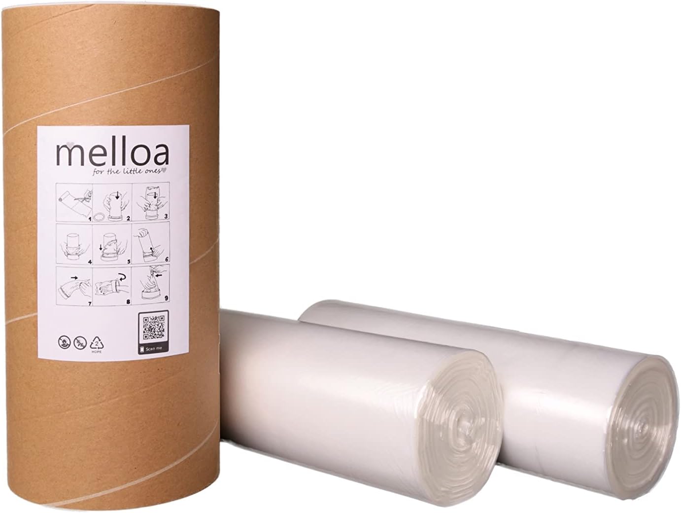 MELLOA Universal Nappy Bin Liner refill compatible with Tommee Tippee Nappy Disposal