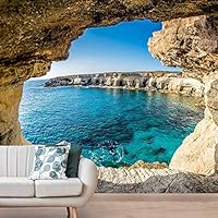 Wall Mural Under The Sea Fish Removable Self-Adhesive Wallpaper Wall Decoration for Bedroom Living Room - 66x96 inches