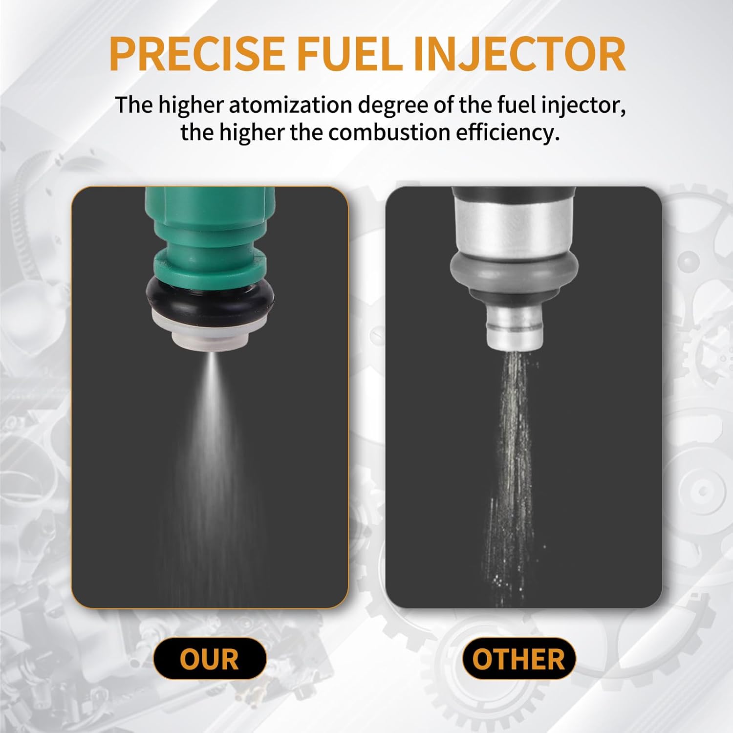 4PCS Fuel Injectors 12 Holes Compatible with Nissan Sentra L4 1.8L 2003 2004 2005 2006 Replace# 0280156159 166004Z800 FJ678