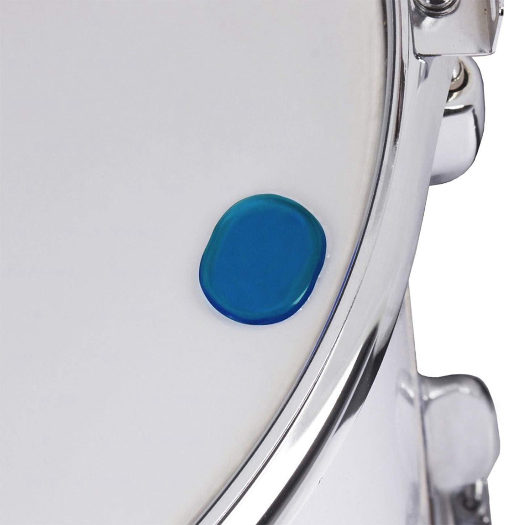 Pasotim 12 PCS/Drum Kit Muffler Stickers Silica Sticker Drum Dampeners Pads Snare Drum Muffler Mute Blue