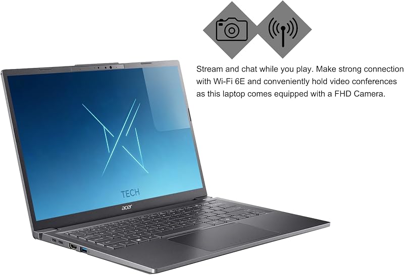 iCarp Customized Laptop Made with Acer Aspire 14 AI Portable Laptop 14" WUXGA Matte Touch Intel 8-core Ultra 5 226V Up to 40 Tops 16GB RAM 1TB/2TB/4TB SSD for Creator Business Professional Win11 image 7