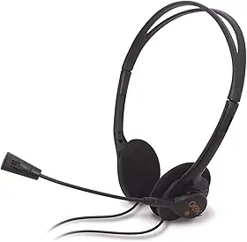 OEX Fone De Ouvido Heasdet para Call Center HS100 - Preto