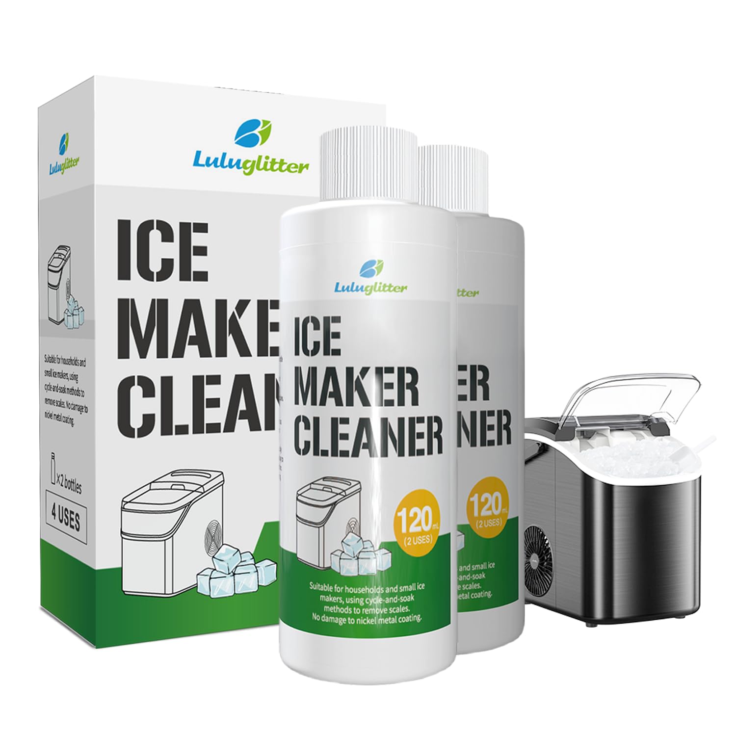 Ice Maker Cleaner Countertop 4 Use lce Machine Cleaner Descaler Universal | Powerful descaling,Restores efficiency,Ice maker cleaner,effective cleaning solution