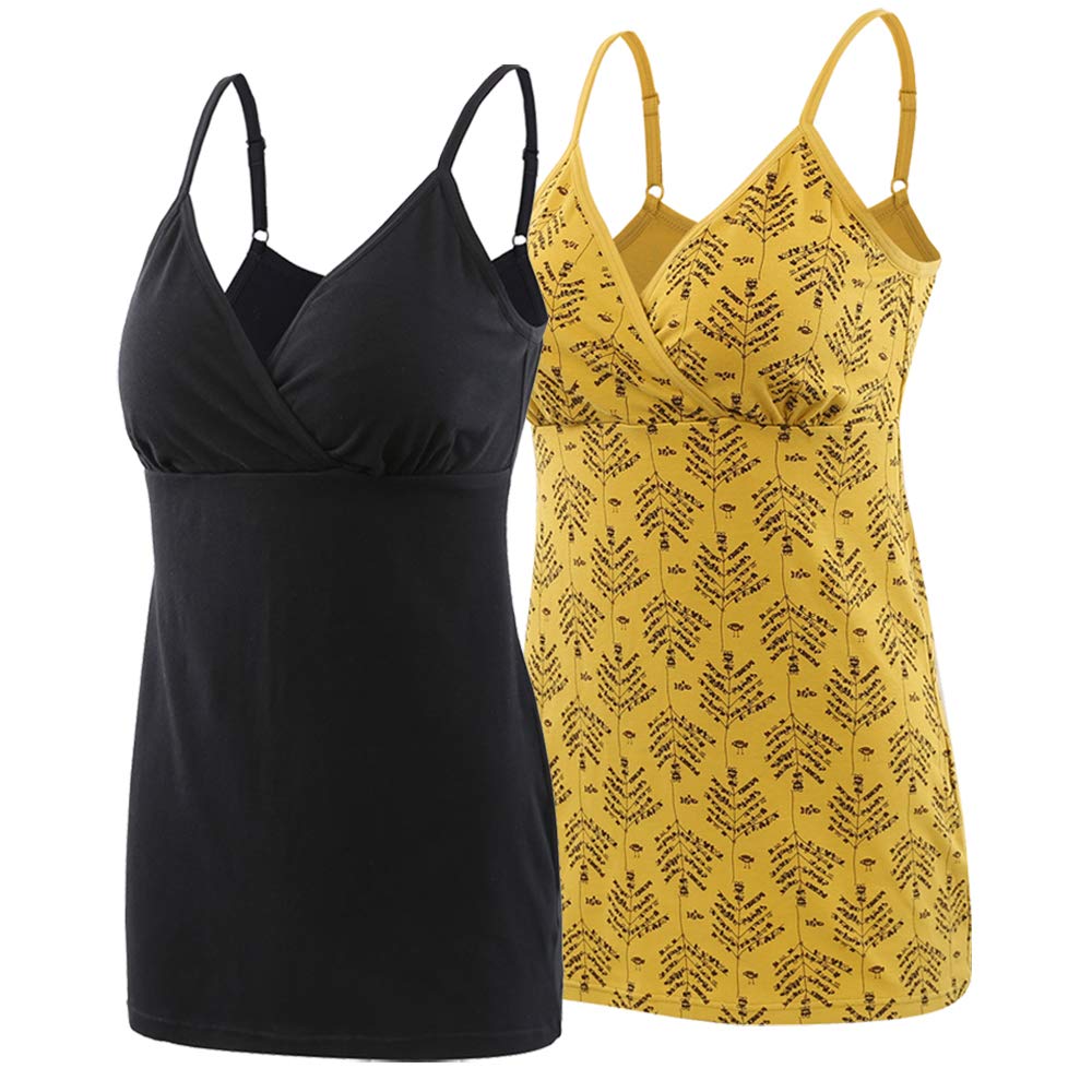 Manci Nursing Top, Schwangeres Stillen Nursing Schwangerschaft Top Baumwolle Umstandskleidung, Mit Verstellbaren Trägern