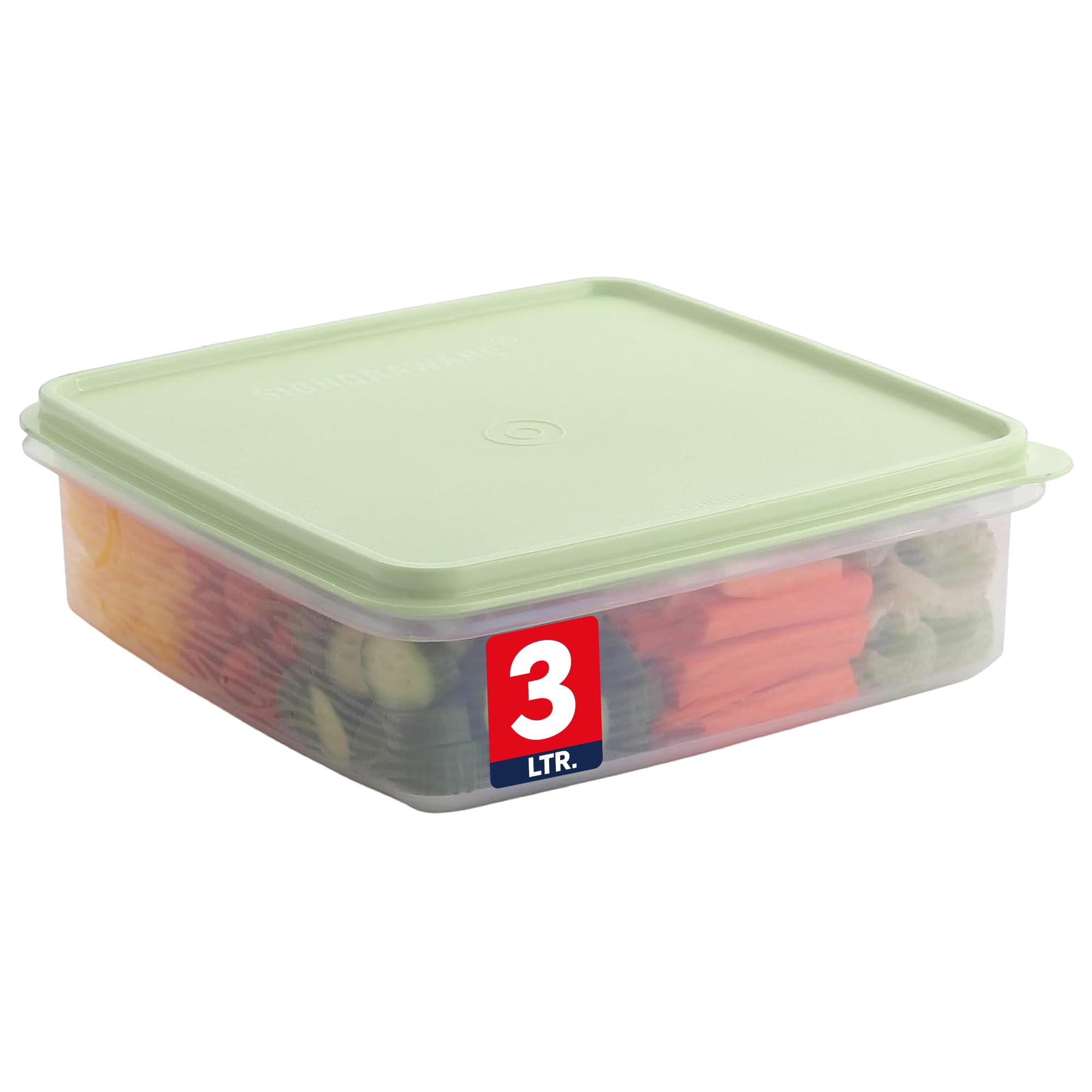Plastic Storage Container with Lid – 3L Cupcake Carrier – Leakproof Cookie Storage Container Airtight – BPA-Free Plastic Container with Lid for Food Storage, Meal Prep, Leftovers, Cupcakes