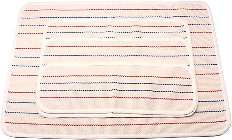 4Pcs Montessori English Uppercase & Lowercase Letters Mat Cotton Blanket Mat for Movable Alphabets Montessori Language Learning Tool