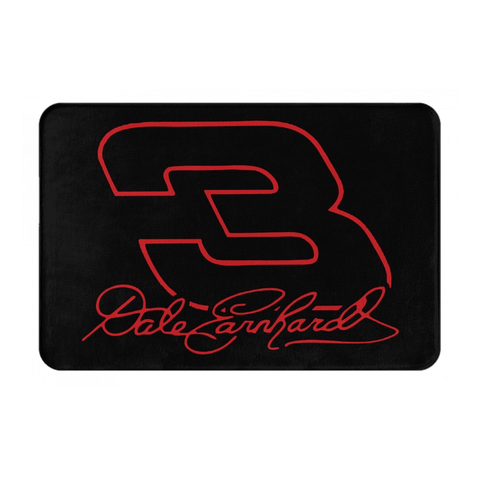 ETSDJ Dale Earnhardt Sr #3 Door Mat 24" X 16" Non Slip Entrance Rugs for Front Door Inside Outside Entry Porch Resist Dirt Entry Mat