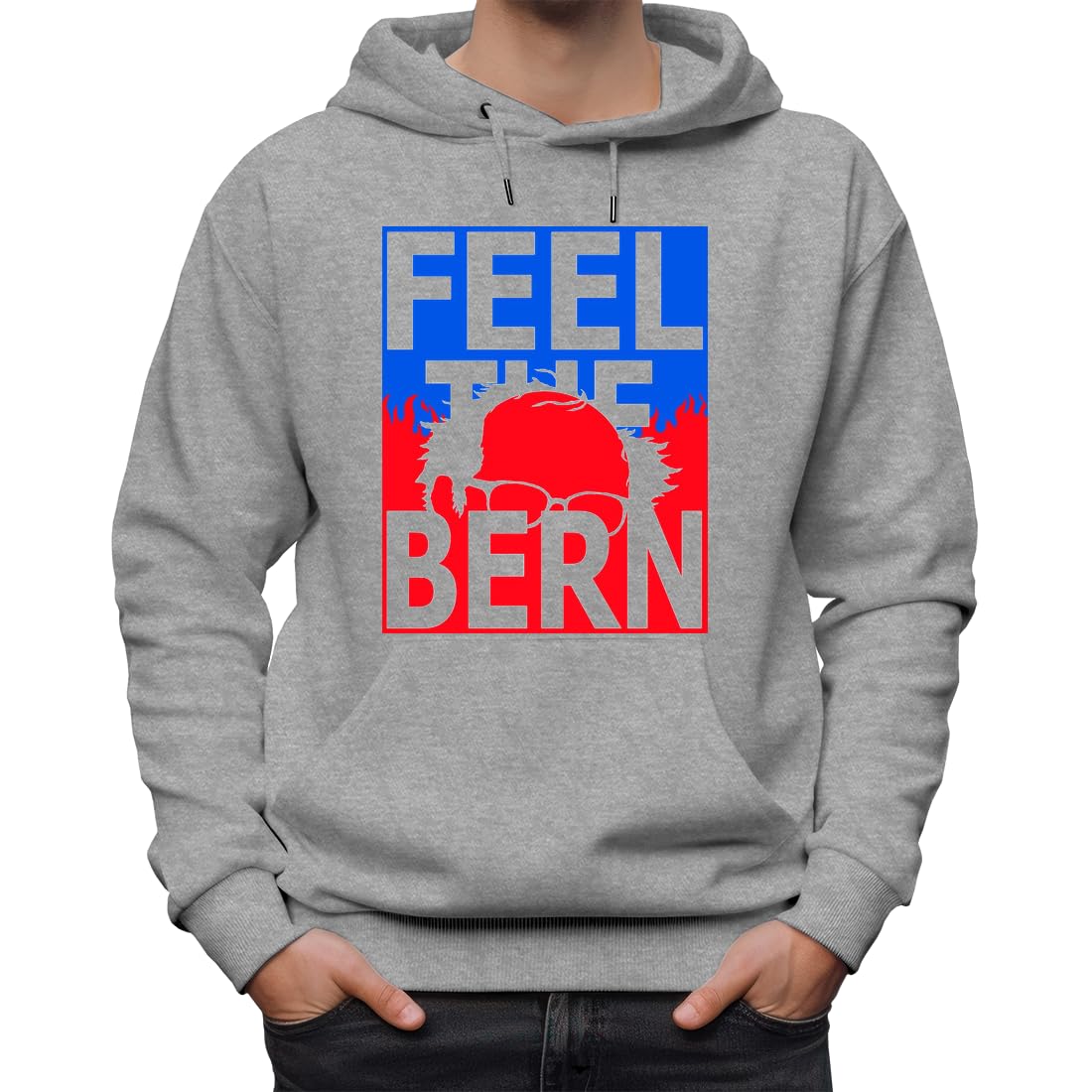 Feel The Bern Bernie Sanders 2016 Klasyczna bluza z kapturem unisex dla mężczyzn i kobiet