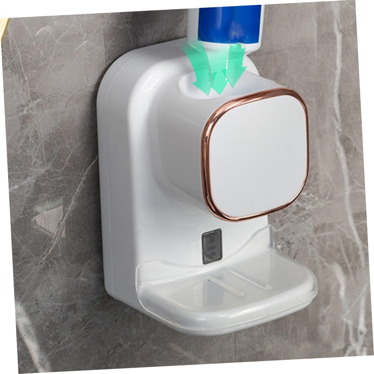 Gatuida Distributeur De Dentifrice Automatique Mural Squeezette Électrique Pour Salle De Bain Porte-dent Et Support Pratique Pour Tube De Installation Facile Sans Perçage Design Innovant