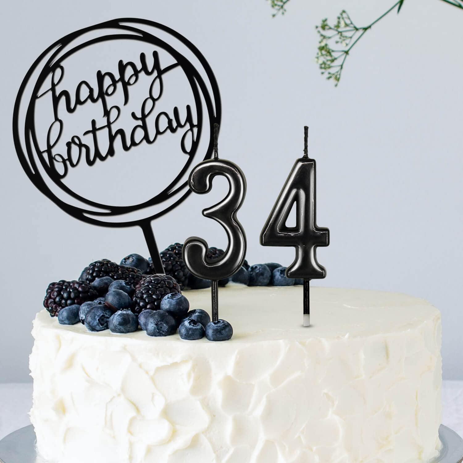 10 velas de cumpleaños con números, velas de pastel de feliz cumpleaños, número 0-9, decoración de pastel con purpurina para fiesta de cumpleaños, aniversario, niños y adultos (color)
