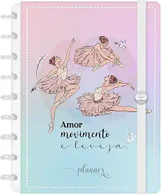 Planner Inteligente 2026 Iscool Disc Datado Voalá Romantic Bailarinas