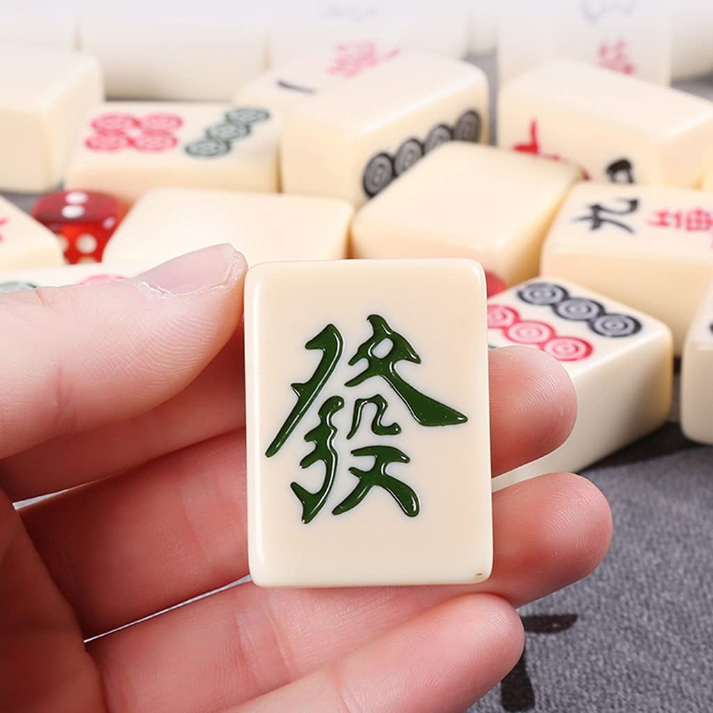 Amazon | 麻雀セット 中国麻雀144番号付きホワイトカラー