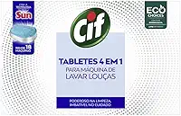 Cif Tabletes 4 Em 1 Para Máquina De Lavar Louças 324g