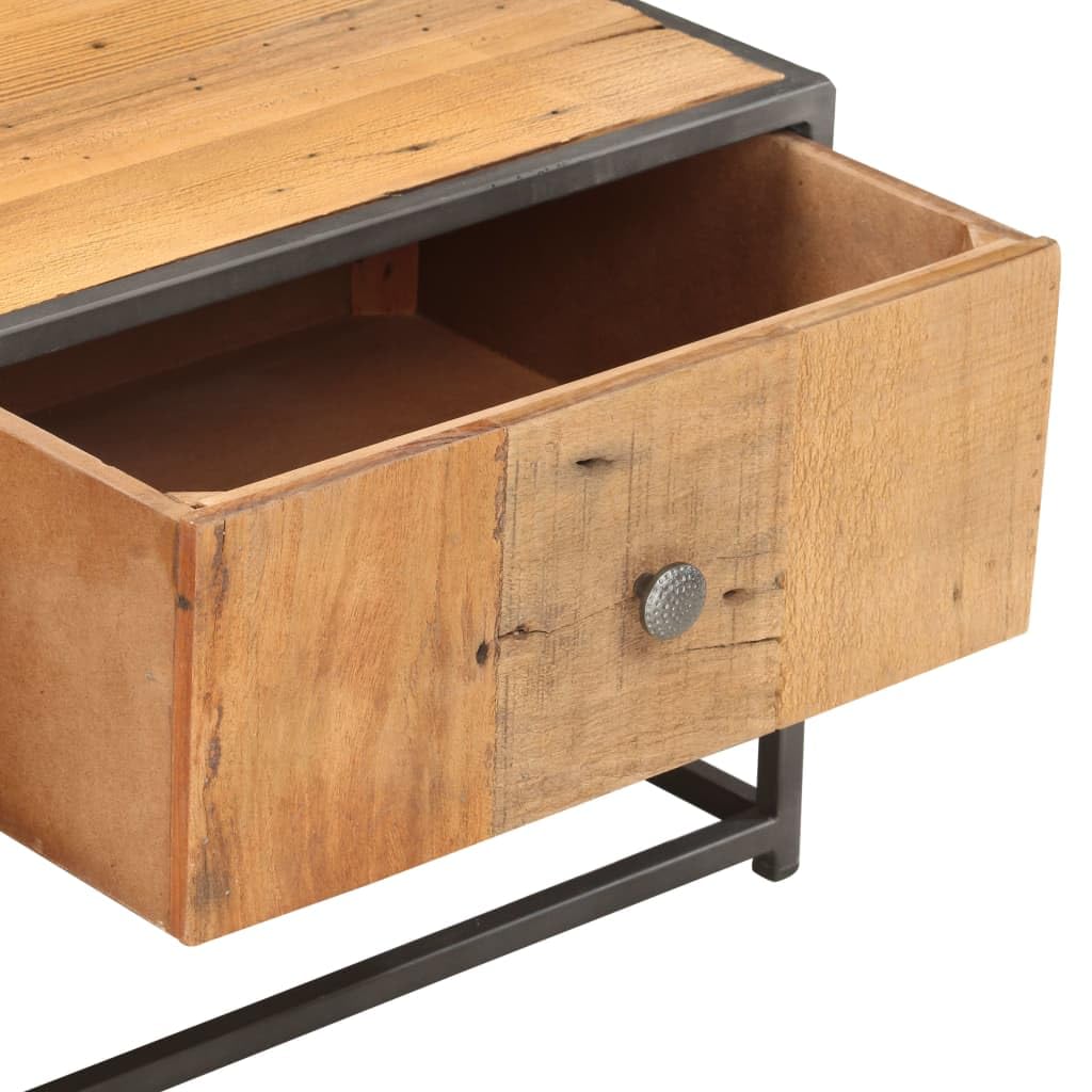 Mesa de café de 90 x 50 x 35 cm, de madera maciza recuperada, mesa de salón, mesas de salón, mesas de salón, para un ambiente acogedor