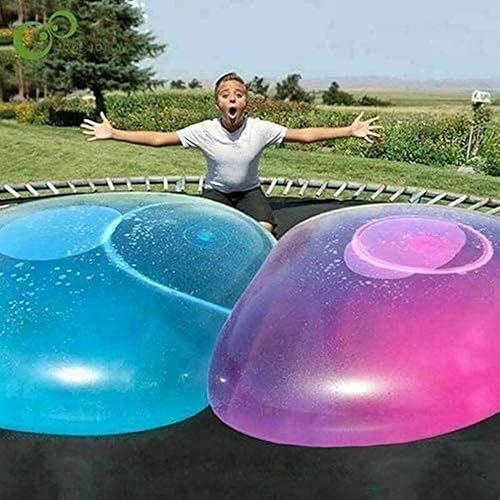 Bola de burbujas de agua de 47 pulgadas para niños, bola de playa, divertida bola de agua inflable, globo de goma suave para fiestas interiores y