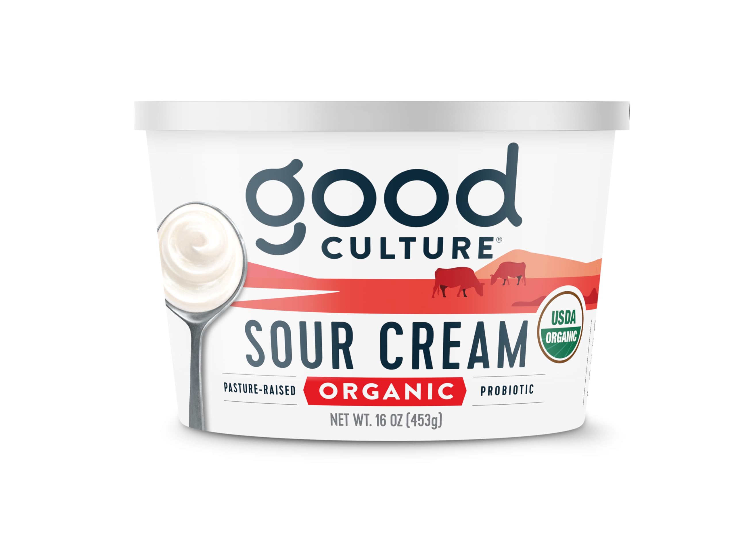 Good Culture Organic Pasture Raised Sour Cream Tub - 16 oz