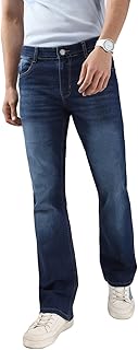 Urbano Fashion Men's Stretch Fit Mid Rise Washed Bootcut Jeans Stretchable Price In India